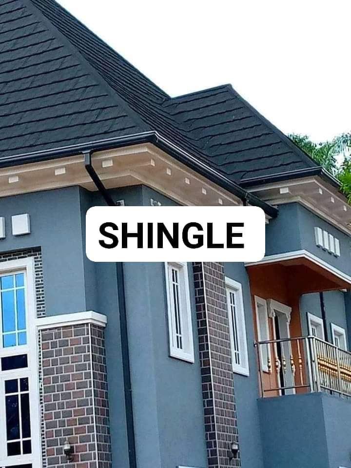 Completed project with shingles stone coated roofing sheets